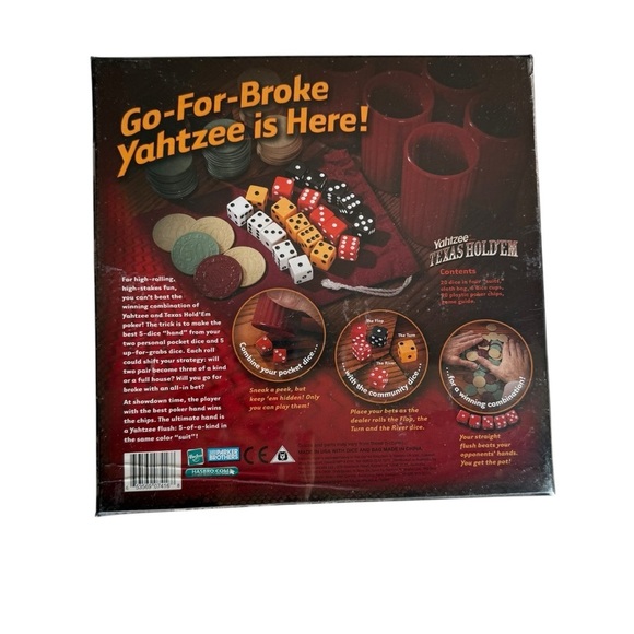 Hasbro Gaming Yahtzee Texas Hold'Em Board Game Brand New Parker Brothers - Picture 2 of 5